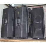 A set of six Bose 402 PA speakers, four housed in cases. Condition - not tested, generally showing