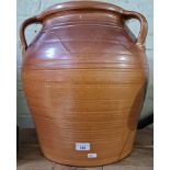 A large Errington Reay & Co salt glazed stoneware pot.