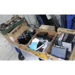 Five boxes of assorted mainly radio equipment including Icom IC-706MKIIG and Yaesu FT-7900R/E.