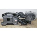 A Sony DSR-500WSP digital video camera with Canon BCTV lens, with bag. Condition - untested.