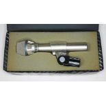 An AKG D190E dynamic microphone, with case and stand mount. Condition - appears in working order,
