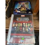 3 binders of collectors cards - Marvel, Disney, etc.