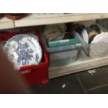 Three crates of collectors plates including Crown Ducal, Pallisy, Royal Doulton (some signed), and