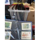 A box of postcards and first day covers etc.