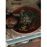 Three Poole pottery medieval calendar series plates - boxed