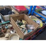 3 boxes of various ceramics and glassware etc.