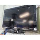 A 32" Panasonic TV with remote.