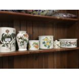 6 pieces of Portmeirion pottery