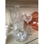 Glassware including Waterford, Krosno and Ronneby, Sweden