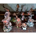 7 bird ornaments including Country Artists etc