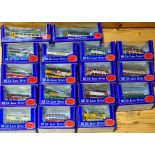 Approx. 17 boxed Exclusive First Edition die-cast model buses.