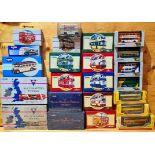 Approx. 28 boxed Corgi and 1 Oxford die-cast model buses/coaches.
