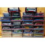 Approx. 26 boxed Corgi die-cast model buses/coaches.