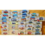 Approx. 30 boxed Corgi die-cast model buses/coaches.