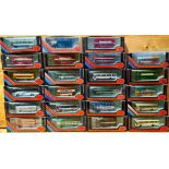 Approx. 23 boxed Exclusive First Edition die-cast model buses/coaches.