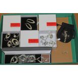 Assorted jewellery marked '925' including a Kit Heath bracelet and matching earrings, a hallmarked
