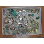 Assorted jewellery, mainly earrings, many marked '925' etc.