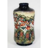 A Moorcroft pottery vase decorated in Andalucian Sunset pattern by Beverley Wilkes, circa 1997,