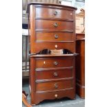 A pair of French cherrywood bedside cabinets by Brigitte Forestier for John Lewis.