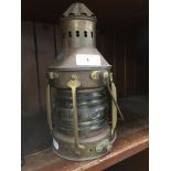 A brass ships lantern