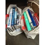 2 bags of books.