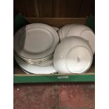 Royal Doulton Allegro dinner wares - 6 each of dinner plates, 20cm plates and bowls