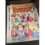 A collection of vintage Beano's and Dandy's circa 1990's