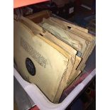 A box of 78s.