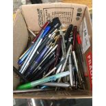 A collection of pens (over 50).