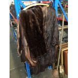 2 vintage fur coats and 2 fur collars.