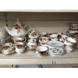 Approximately 50 pieces of Royal Albert "Old Country Roses"