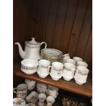 Belinda by Royal Albert/Paragon - 8 trios etc with Royal Albert teapot