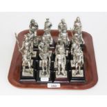 A quantity of 16 Royal Hampshire Art Foundry military figures, boxed and mostly with certificates.