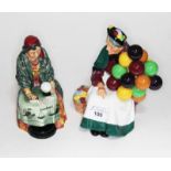 Two Royal Doulton figures Fortune Teller and the Balloon Seller.