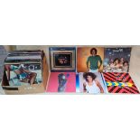 A box of records, mainly pop, including Diana Ross, Janet Jackson, Jackson 5, Luther Vanbross,