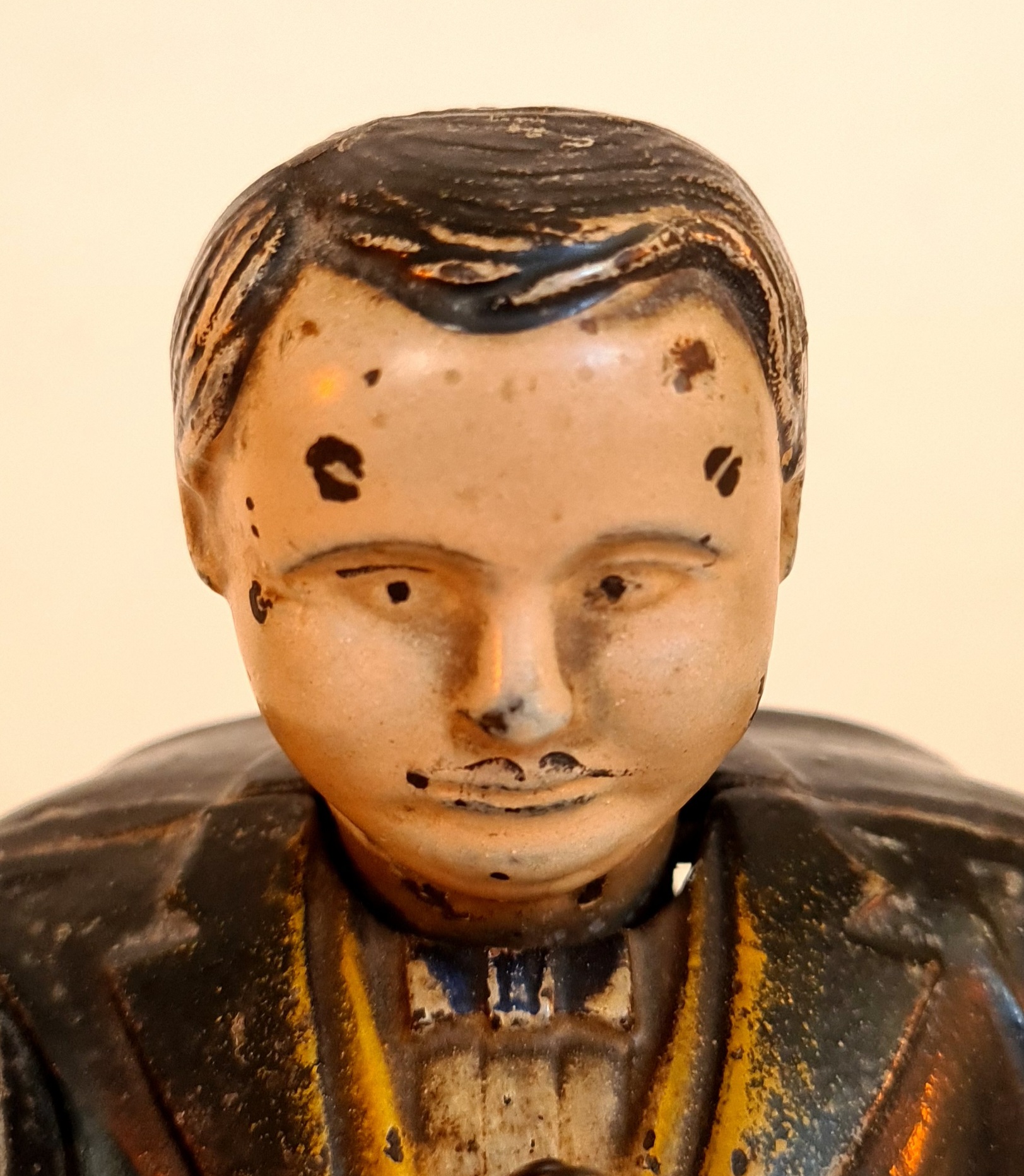 A Victorian novelty money bank Tammany Bank, patent 1875, height 15cm. - Bild 5 aus 7