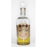 An antique bottle of Jean Marie Farina Roger & Gallet eau du cologne.