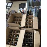 4 boxes and 1 crate of various alcoholic beverages to include Pol Roger champagne, various