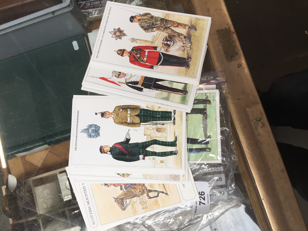 A collection of modern military postcards - regiments ( approx 50 ).