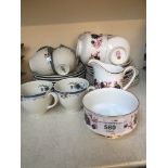 Paragon Michelle tea wares, 14 pieces, and Royal Doulton Old Colony 12 pieces