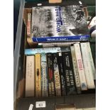 A box of WWI books and some others.