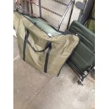 2 fishing folding seats and a carry bag.