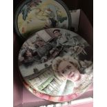 A box of collectors plates including 2 Coronation Street, Bradex Jasperware style, etc