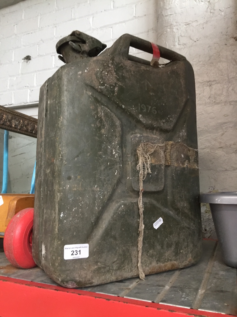 A 1976 20L jerry can.