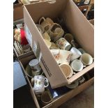3 boxes of Royal memorabilia, cups, saucers, mugs etc