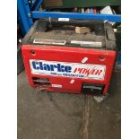 A Clarke 700W petrol generator.