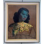 After Tretchikoff, 'Chinese Girl', mid 20th century print, 50cm x 60cm, framed.