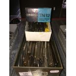 A box of approx. 62 metric reamers, 23mm to 4mm.
