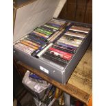 2 cases of music cassettes