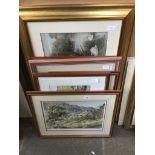 Various pictures including Judy Boyes signed limited edition prints.